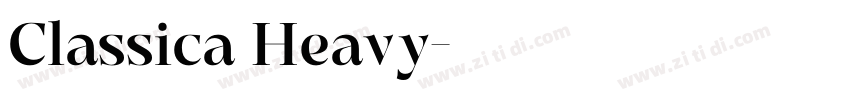 Classica Heavy字体转换